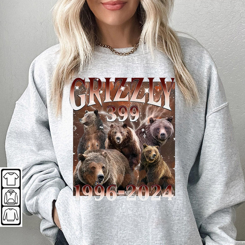 Vintage Grizzly 399 Shirt, QUeen of the Tetons Shirt, In Memory Of Bear 399 Shirt, Famous National Park Shirt, Grizzly Cub Mom Tee,  Grizzly 90s Shirt