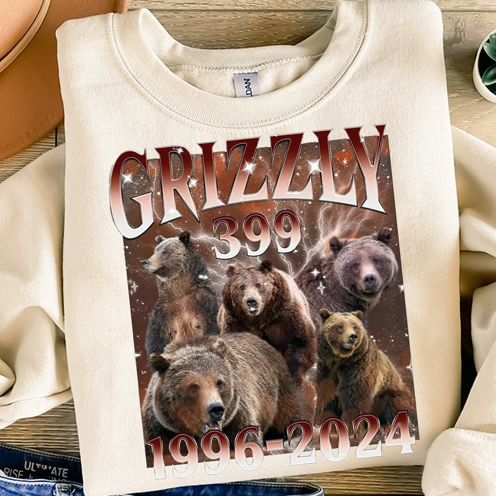 Vintage Grizzly 399 Shirt, QUeen of the Tetons Shirt, In Memory Of Bear 399 Shirt, Famous National Park Shirt, Grizzly Cub Mom Tee,  Grizzly 90s Shirt