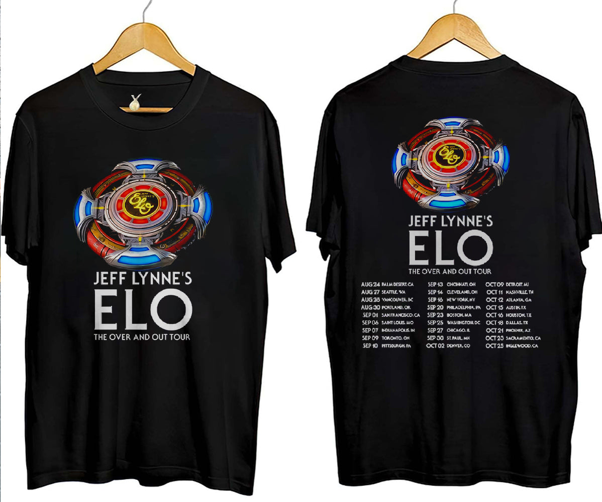 Vintage Jeff Lynne's ELO The Over and Out Tour Concert 2024 Shirt