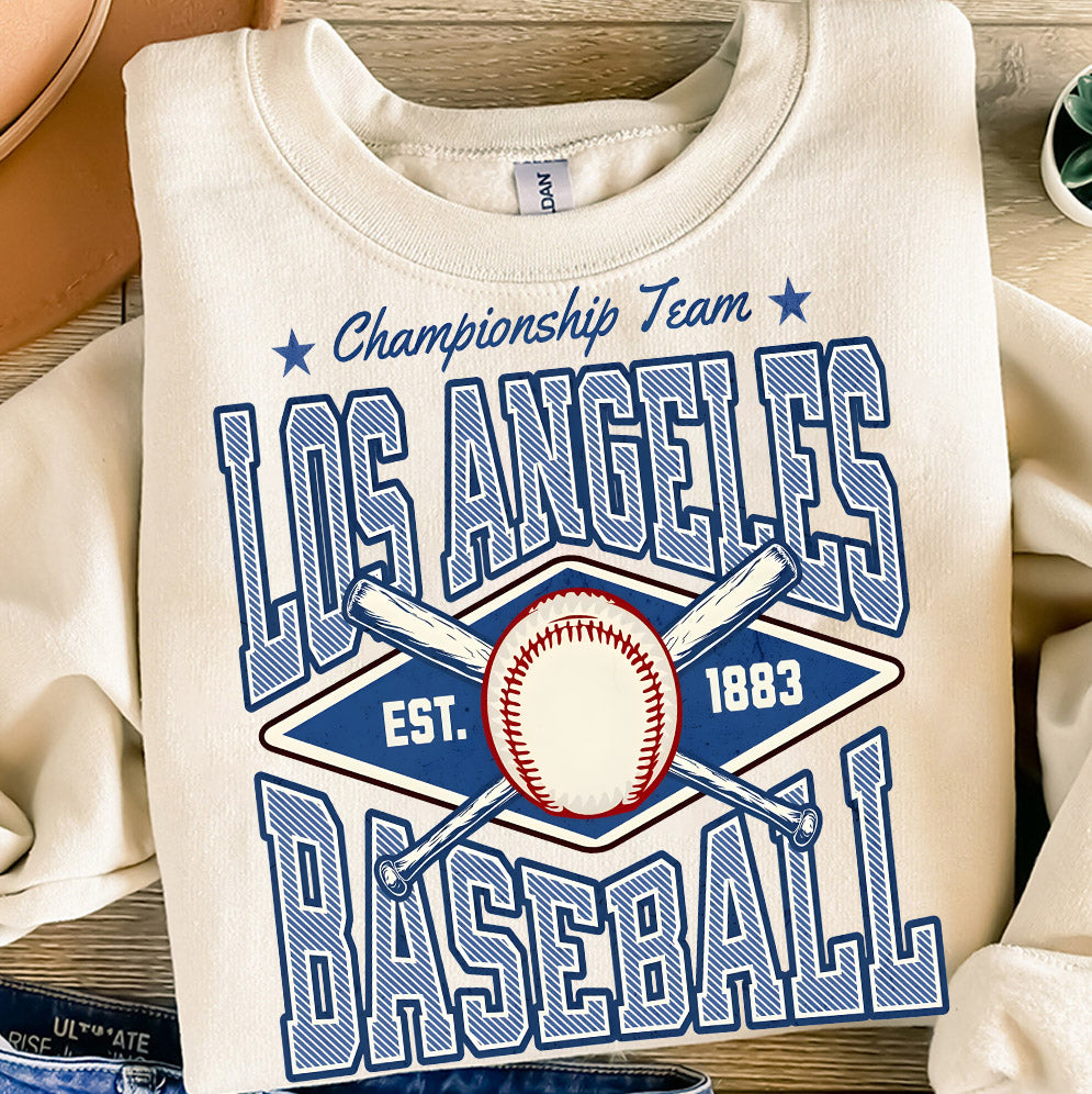 Vintage Los Angeles Baseball png, Los Angeles Png, Los Angeles Sublimination png V3, PNG files