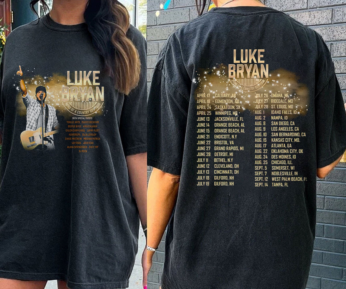 Vintage Luke Bryan Mind Of A Country Boy Tour 2024 Shirt, Luke Bryan Fan Shirt, Luke Bryan 2024 Concert Shirt, Mind Of A Country Boy Concert Shirt