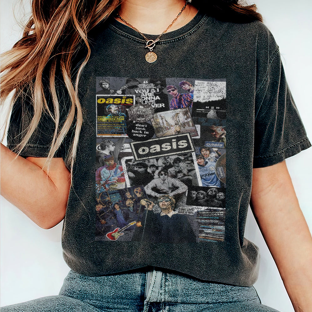 Vintage Oasis Reunion Comfort T-Shirt, Oasis Merch, Liam Gallagher, Noel Gallagher, Perfect Gift for Oasis Fans, definitely maybe, Oasis Tour