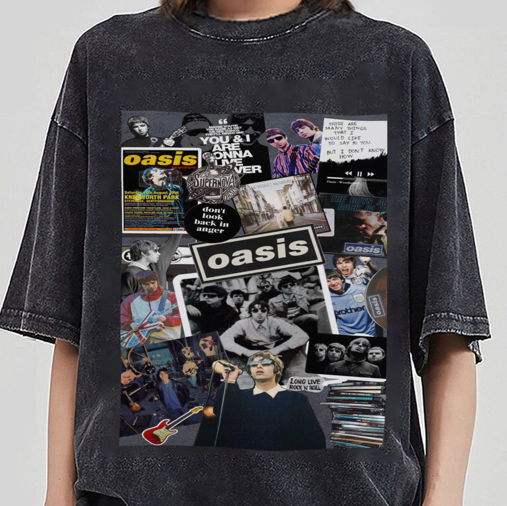 Vintage Oasis Reunion Comfort T-Shirt, Oasis Merch, Liam Gallagher, Noel Gallagher, Perfect Gift for Oasis Fans, definitely maybe, Oasis Tour