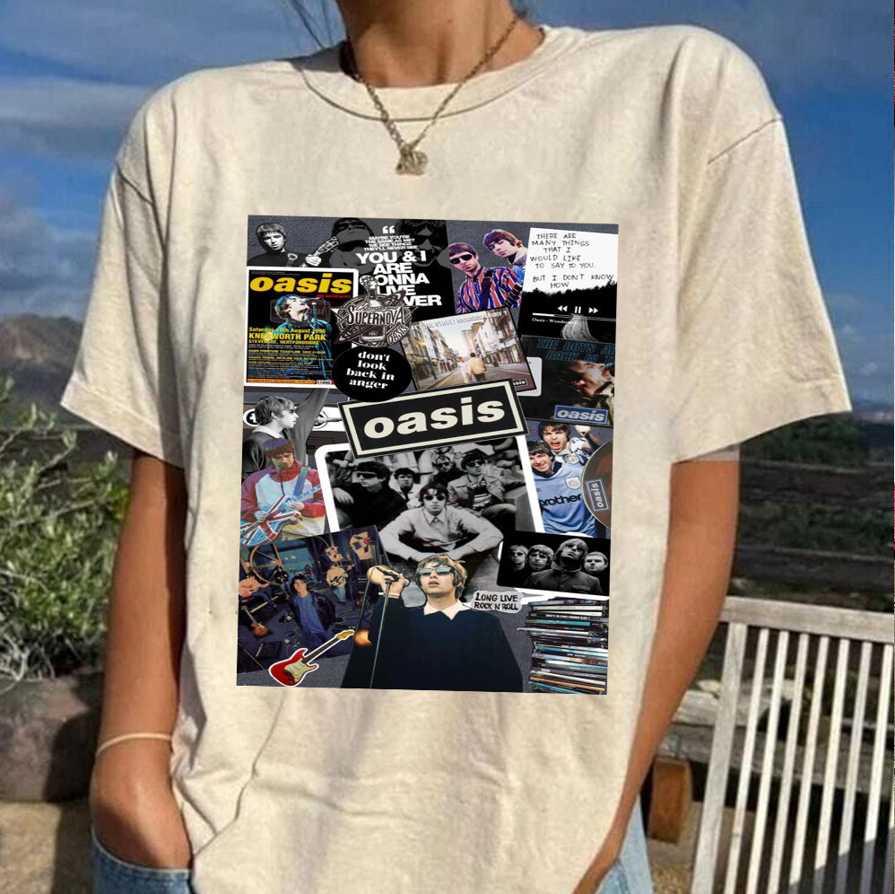 Vintage Oasis Reunion Comfort T-Shirt, Oasis Merch, Liam Gallagher, Noel Gallagher, Perfect Gift for Oasis Fans, definitely maybe, Oasis Tour