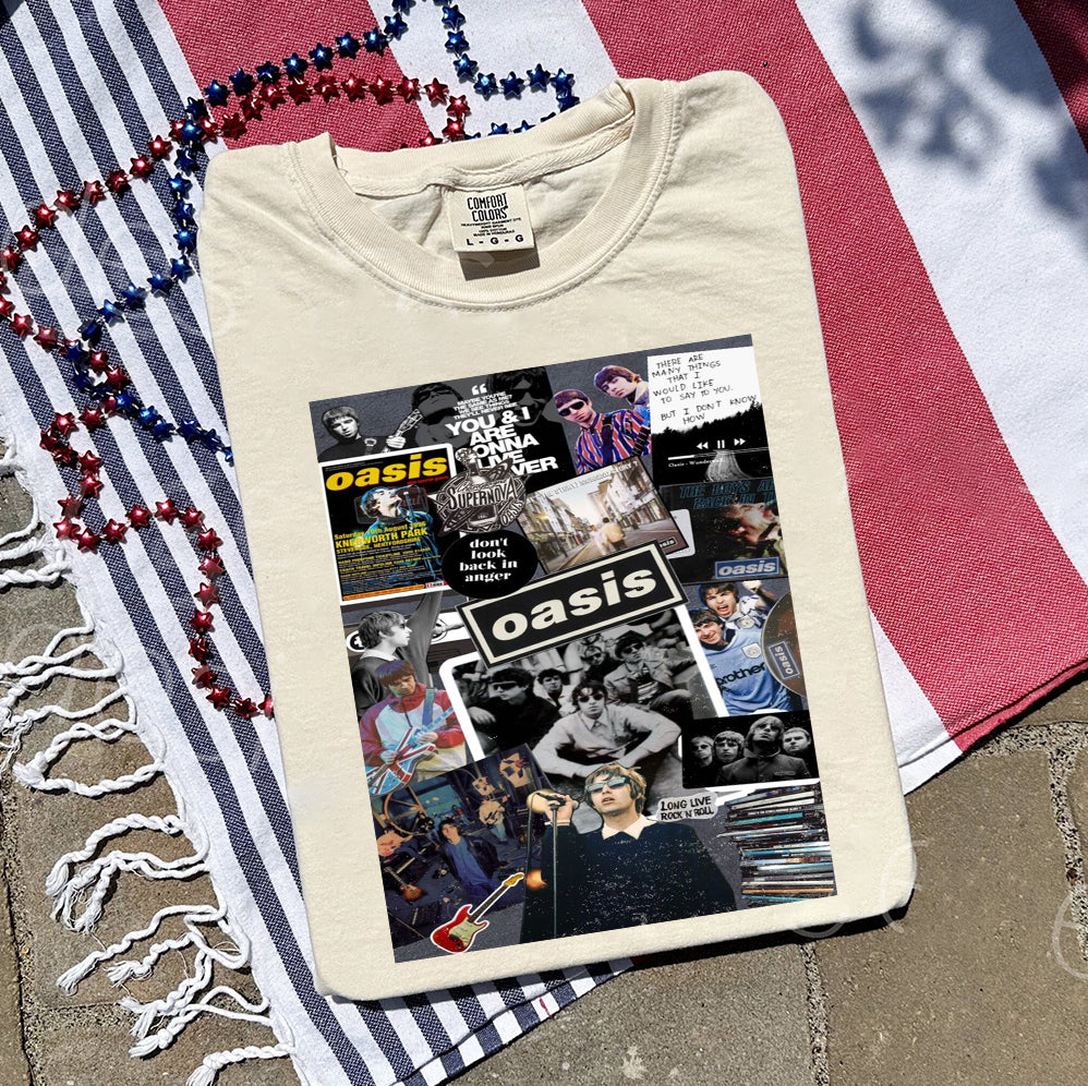 Vintage Oasis Reunion Comfort T-Shirt, Oasis Merch, Liam Gallagher, Noel Gallagher, Perfect Gift for Oasis Fans, definitely maybe, Oasis Tour