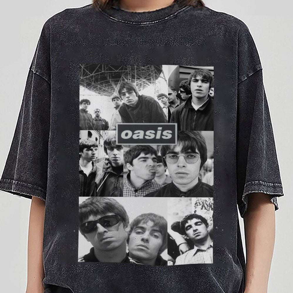 Vintage Oasis Reunion Comfort T-Shirt, Oasis Merch, Liam Gallagher V3, Noel Gallagher, Perfect Gift for Oasis Fans, definitely maybe, Oasis Tour