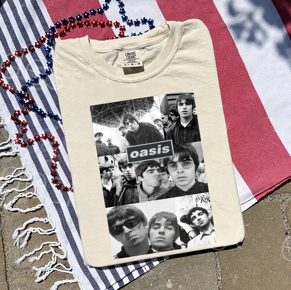 Vintage Oasis Reunion Comfort T-Shirt, Oasis Merch, Liam Gallagher V3, Noel Gallagher, Perfect Gift for Oasis Fans, definitely maybe, Oasis Tour