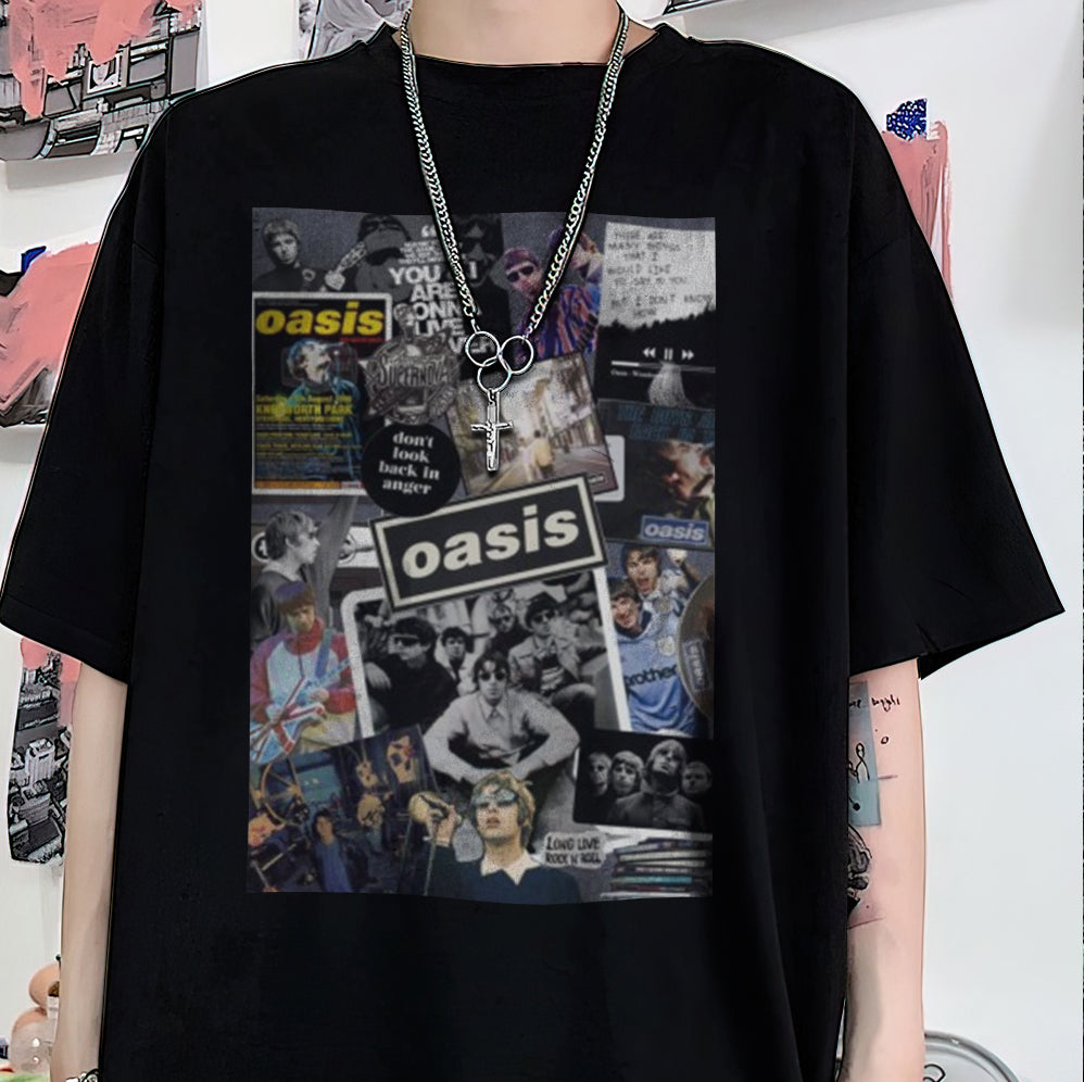 Vintage Oasis Reunion T-Shirt, Oasis Merch, Liam Gallagher V4, Noel Gallagher, Perfect Gift for Oasis Fans, definitely maybe, Oasis Tour