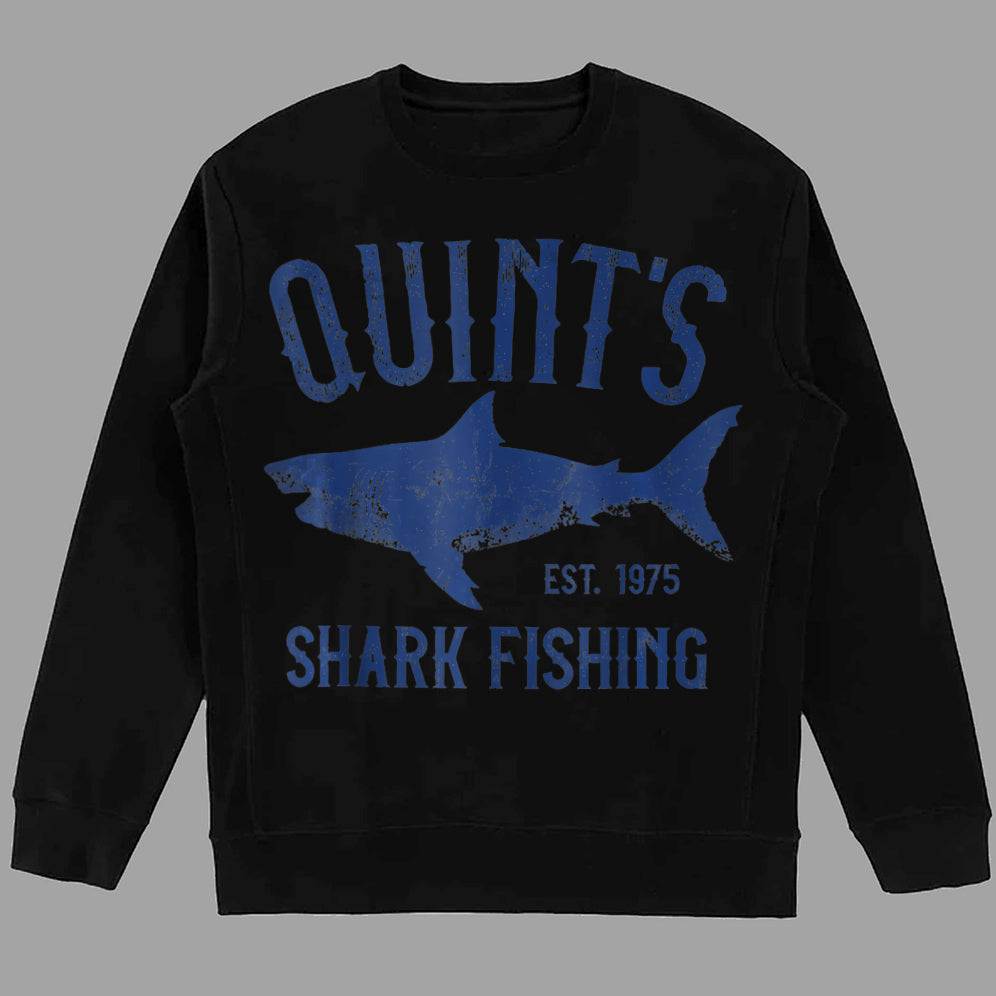 Vintage Quint's Shark Fishing 1975 Retro T-Shirt