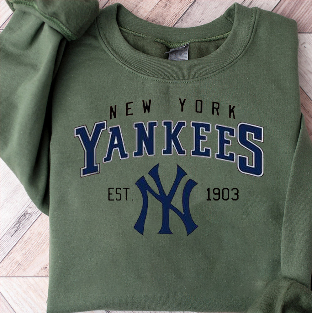 Vintage Style New York Crewneck Sweatshirt, T-Shirt, New York Baseball Sweatshirt, Baseball Fan shirt, Baseball Gameday, Best Gift Ever