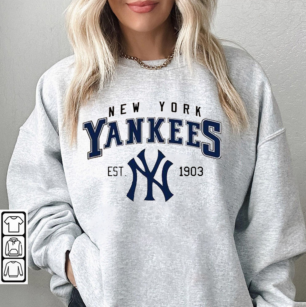 Vintage Style New York Crewneck Sweatshirt, T-Shirt, New York Baseball Sweatshirt, Baseball Fan shirt, Baseball Gameday, Best Gift Ever