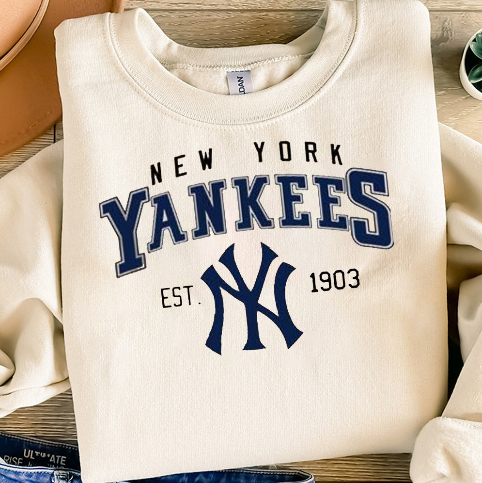 Vintage Style New York Crewneck Sweatshirt, T-Shirt, New York Baseball Sweatshirt, Baseball Fan shirt, Baseball Gameday, Best Gift Ever