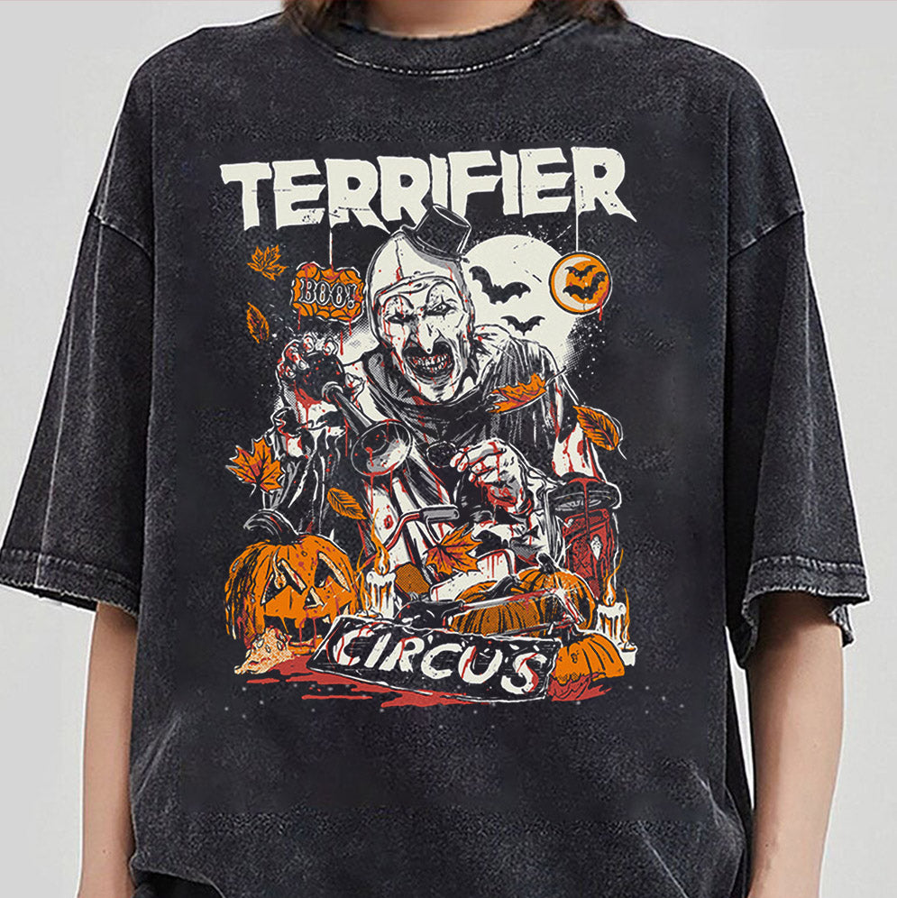 Vintage Terrifier Horror Movie Sweatshirt, Spooky Season Sweatshirt, Halloween Special, Trending Shirt, Terrify Hoodie, Halloween Sweatshirt