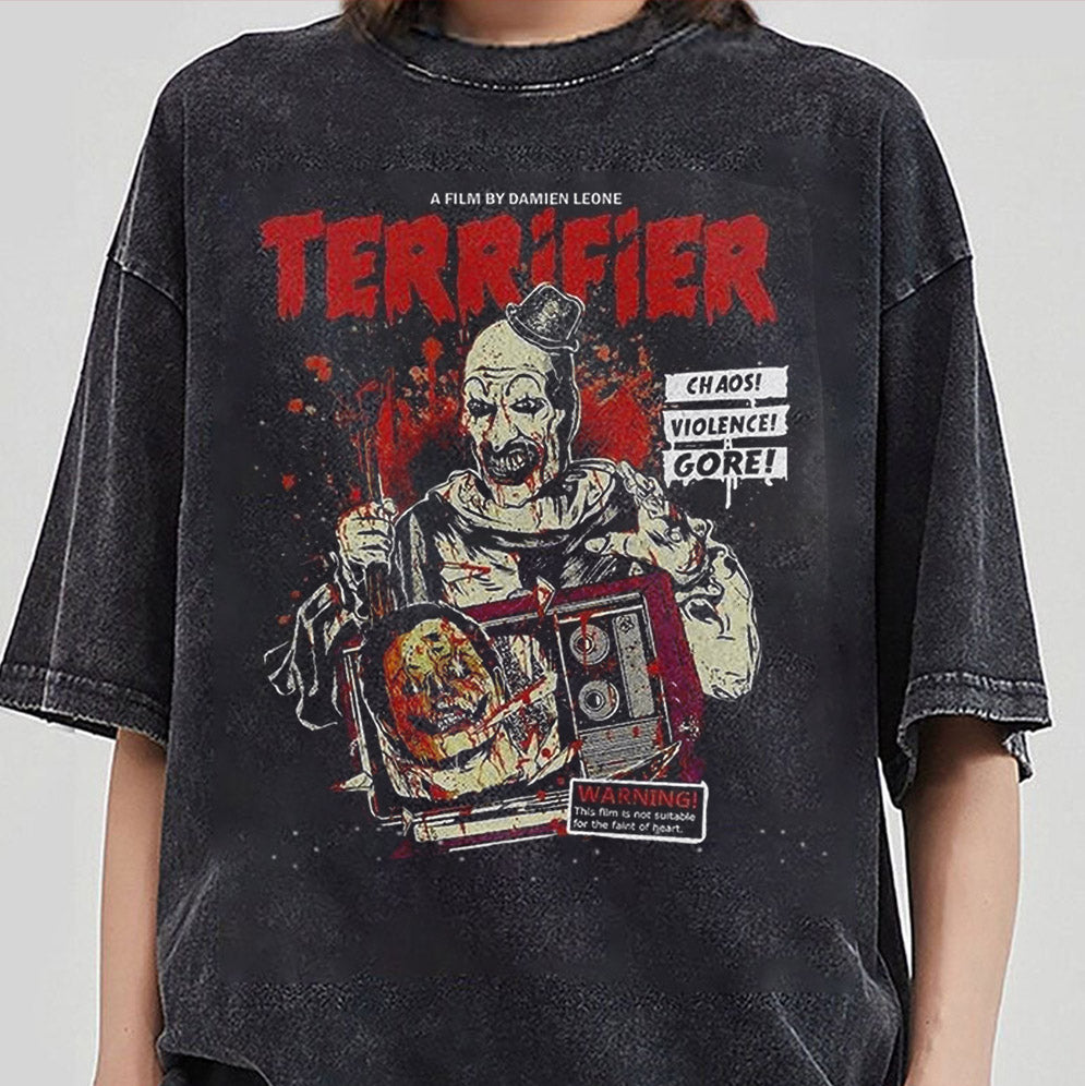 Vintage Terrifier Horror Movie Sweatshirt, Spooky Season Sweatshirt, Halloween Special, Trending Sweatshirt, Terrify Hoodie, Halloween Sweatshirt