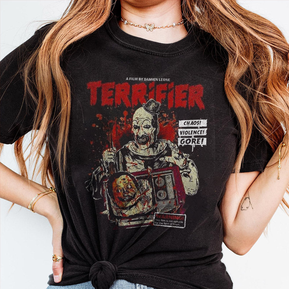 Vintage Terrifier Horror Movie Sweatshirt, Spooky Season Sweatshirt, Halloween Special, Trending Sweatshirt, Terrify Hoodie, Halloween Sweatshirt