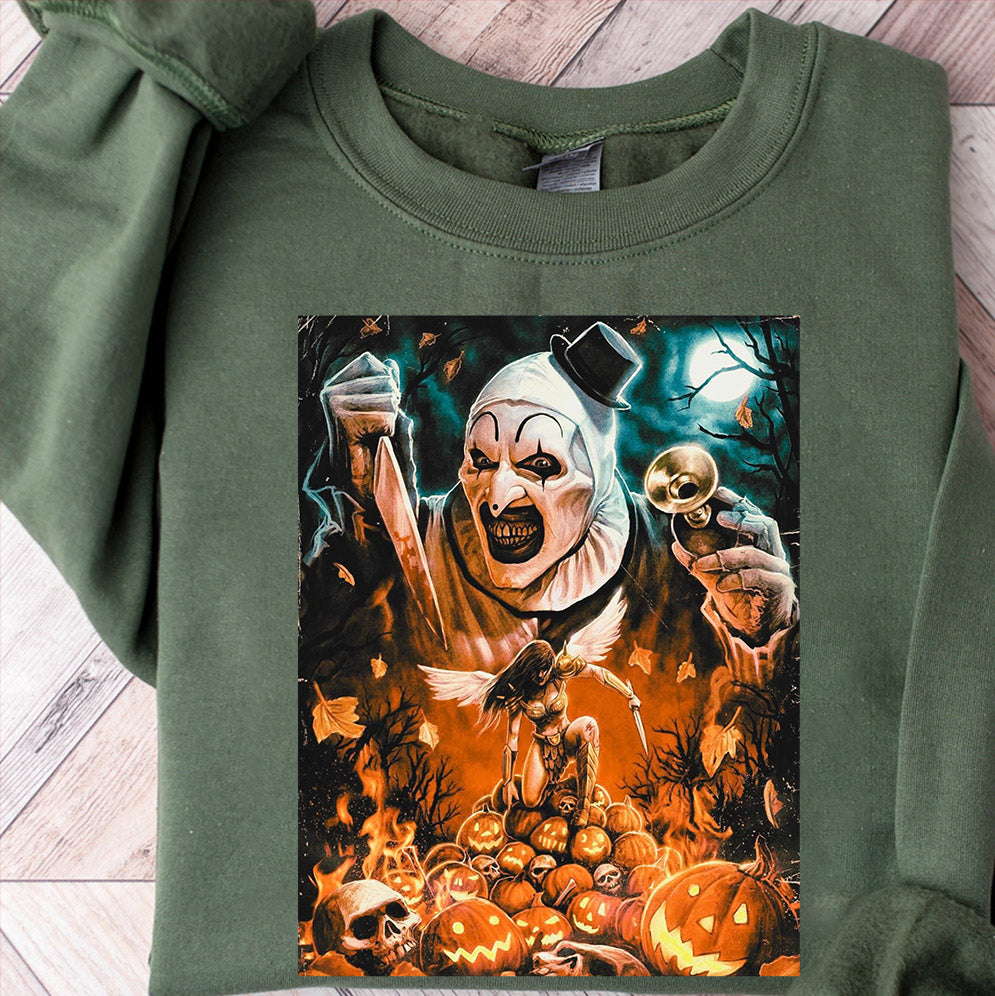 Vintage Terrifier Movie Shirt, Scary Clown Shirt, Homage Horror Graphic 90s Shirt, Halloween Movie Shirt, Terrifier Movie Sweatshirt, Terrifier 90s Shirt