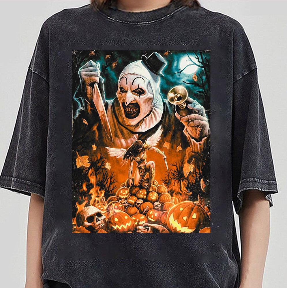 Vintage Terrifier Movie Shirt, Scary Clown Shirt, Homage Horror Graphic 90s Shirt, Halloween Movie Shirt, Terrifier Movie Sweatshirt, Terrifier 90s Shirt