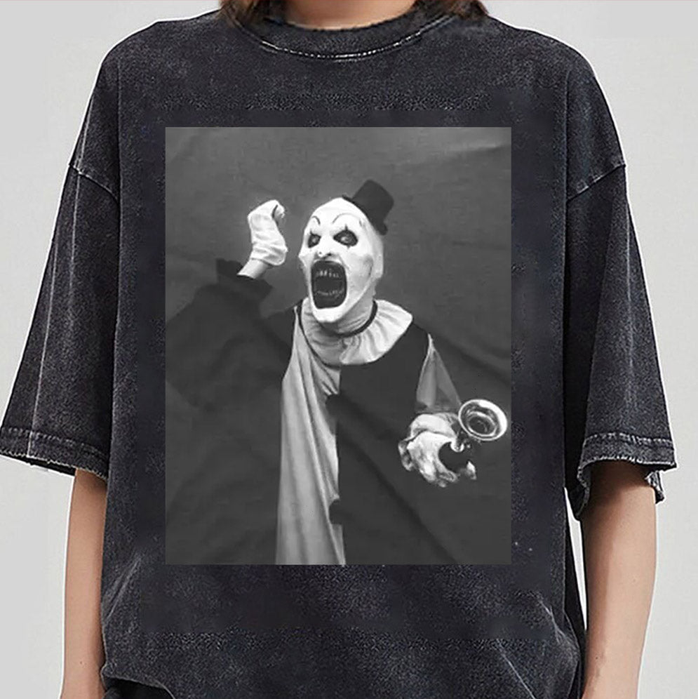 Vintage Terrifier Shirt, Art the Clown Tshirt, Horror Movie Shirt, Clown Tee, Creepy Clown Shirt, Halloween Gift1