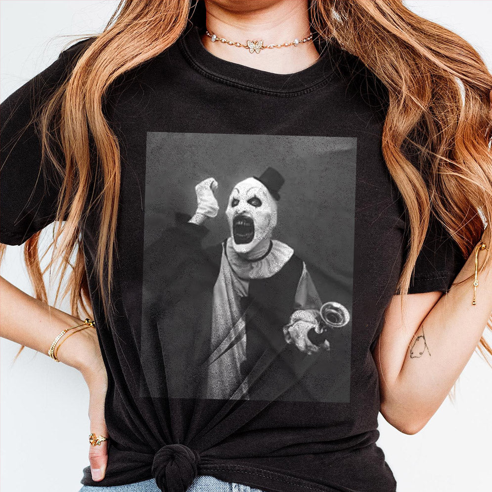 Vintage Terrifier Shirt, Art the Clown Tshirt, Horror Movie Shirt, Clown Tee, Creepy Clown Shirt, Halloween Gift1