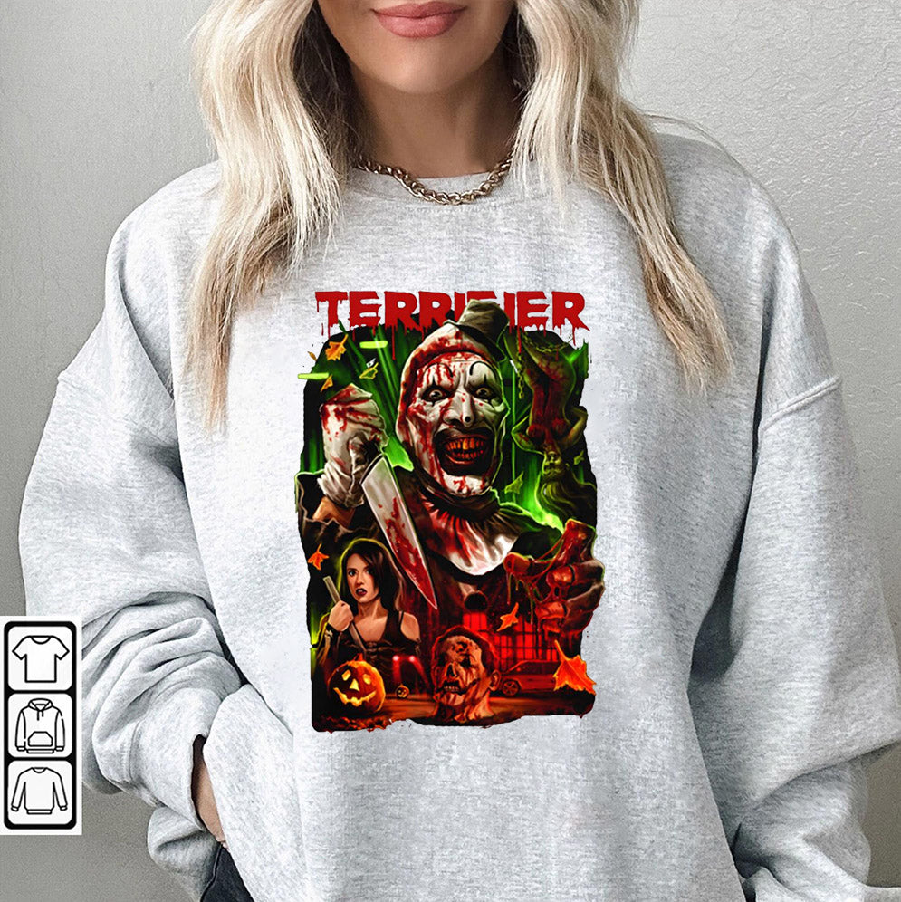 Vintage Terrifier Shirt, Art the Clown Tshirt, Terrifier3 Shirt, Horror Movie Shirt, Clown Tee, Comfort Colors Shirt, Creepy Clown Shirt, Halloween Gift
