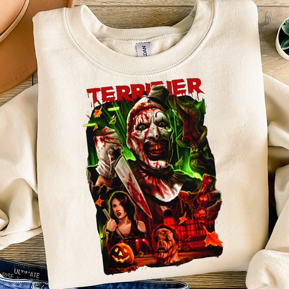 Vintage Terrifier Shirt, Art the Clown Tshirt, Terrifier3 Shirt, Horror Movie Shirt, Clown Tee, Comfort Colors Shirt, Creepy Clown Shirt, Halloween Gift