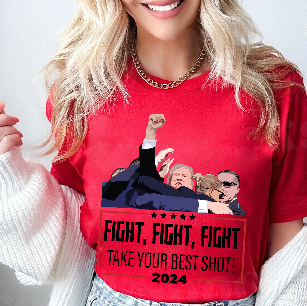 Fight Fight Fight Trump, Take Your Best Shot Shirt,Trump Vance 2024 Shirt, Vice President JD Vance Shirt, VP Vance 24 Shirt, Trump Fight Shirt Tu5 #26
