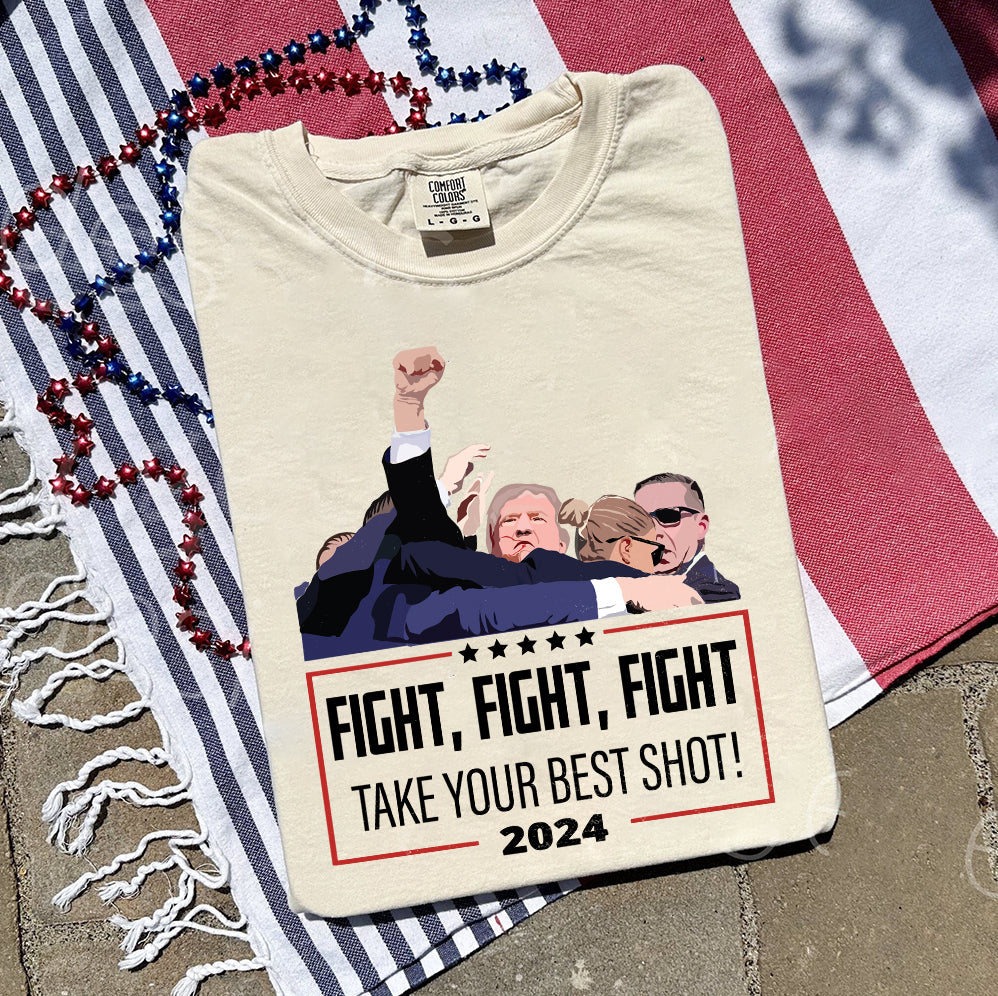 Fight Fight Fight Trump, Take Your Best Shot Shirt,Trump Vance 2024 Shirt, Vice President JD Vance Shirt, VP Vance 24 Shirt, Trump Fight Shirt Tu5 #26