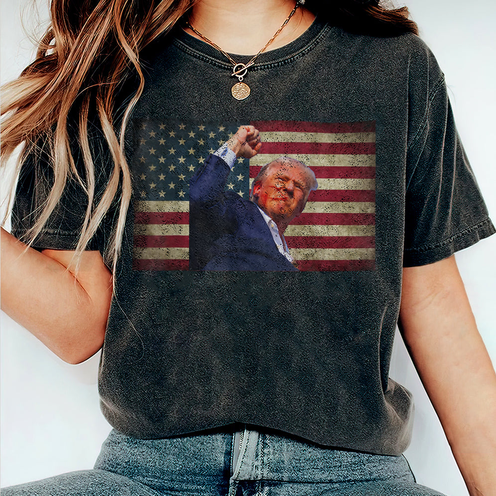 Vintage Trump 2024 Shirt, Retro Trump Shot Shirt, Trump Pennsylvania Rally, Republican Gifts V14, President Trump, MAGA Shirt, Political Shirt, Election Shirt