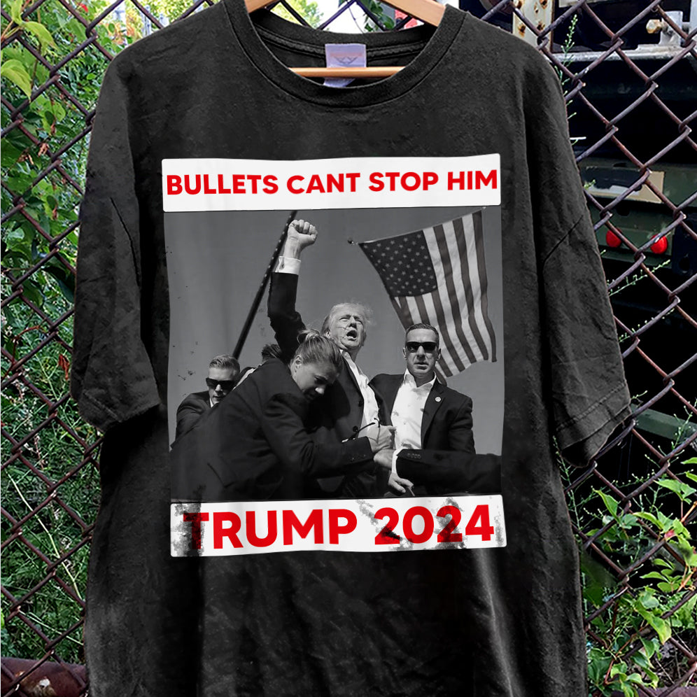 Vintage Trump 2024 Shirt, Retro Trump Shot Shirt, Trump Pennsylvania Rally, Republican Gifts V2', President Trump, MAGA Shirt, Political Shirt, Election Shirt