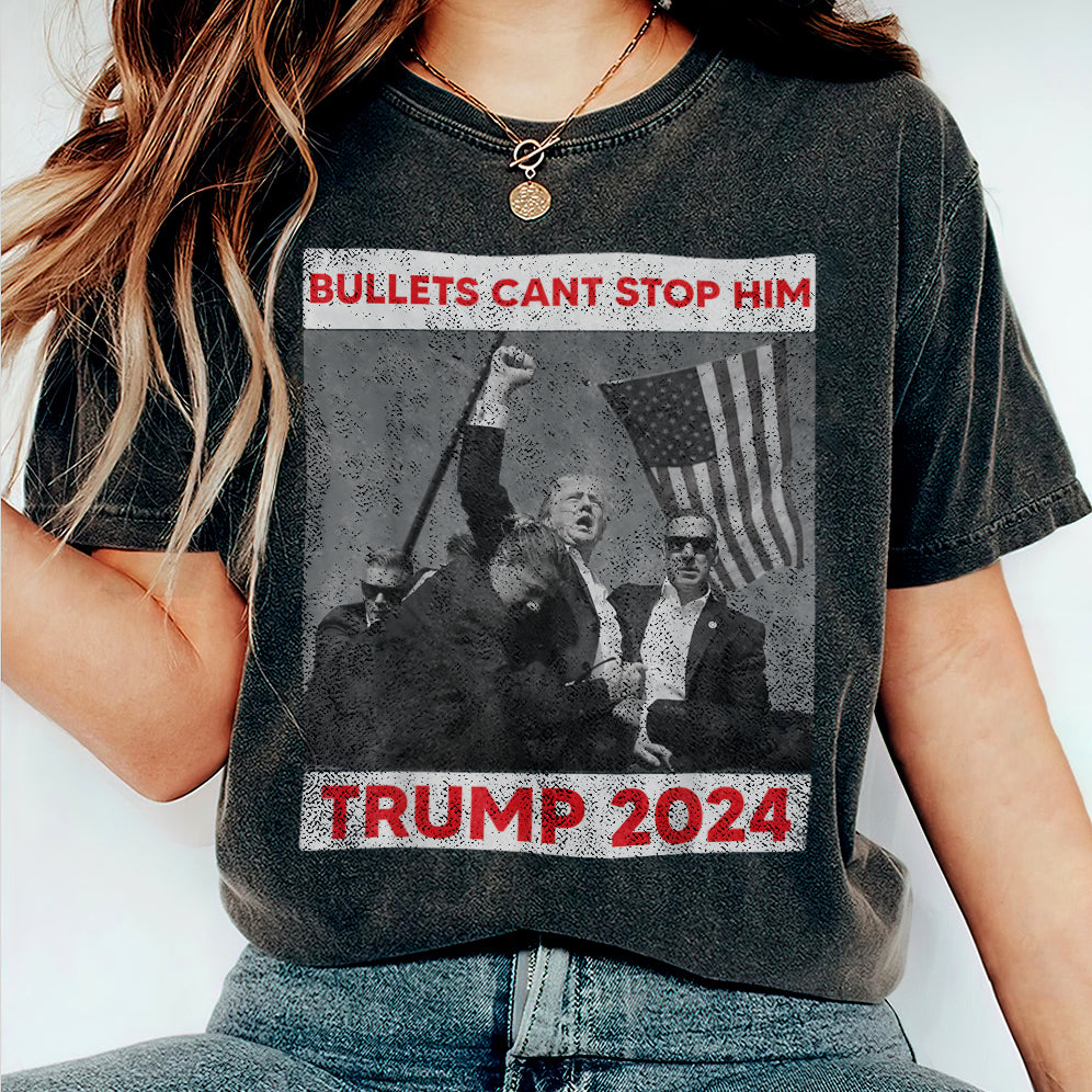 Vintage Trump 2024 Shirt, Retro Trump Shot Shirt, Trump Pennsylvania Rally, Republican Gifts V2', President Trump, MAGA Shirt, Political Shirt, Election Shirt