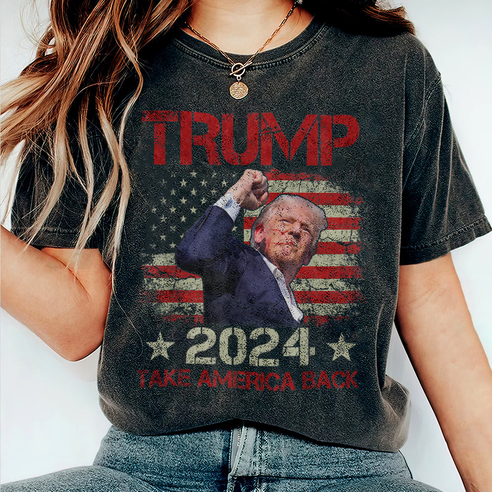 Vintage Trump 2024 Shirt, Retro Trump Shot Shirt, Trump Pennsylvania Rally, Republican Gifts V20, President Trump, MAGA Shirt, Political Shirt, Election Shirt