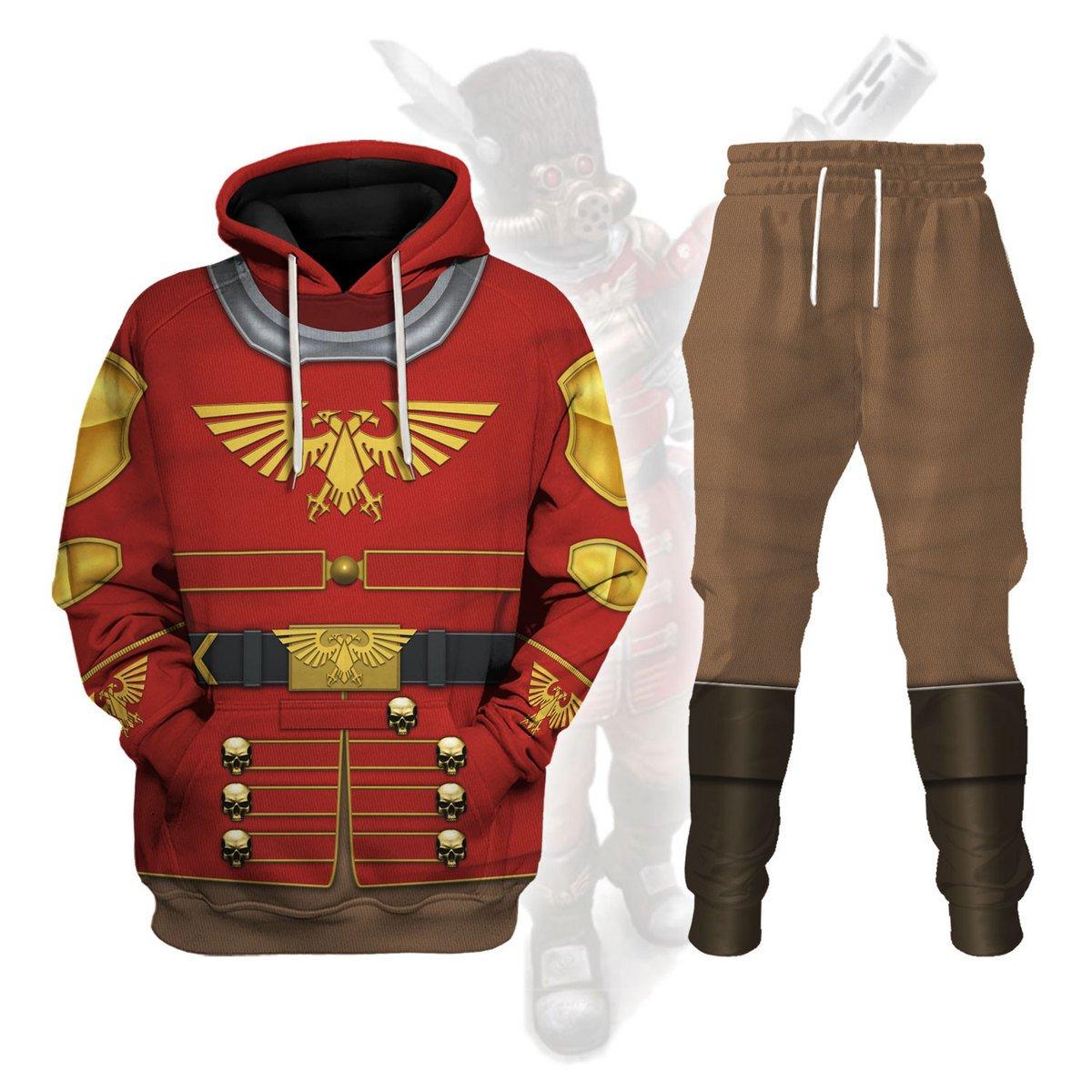 Vostroyan Warhammer Costume Hoodie Jogger, Vostroyan Marines Cosplay 3D Hoodie Pants, Warhammer 3D Tracksuit , TQT5