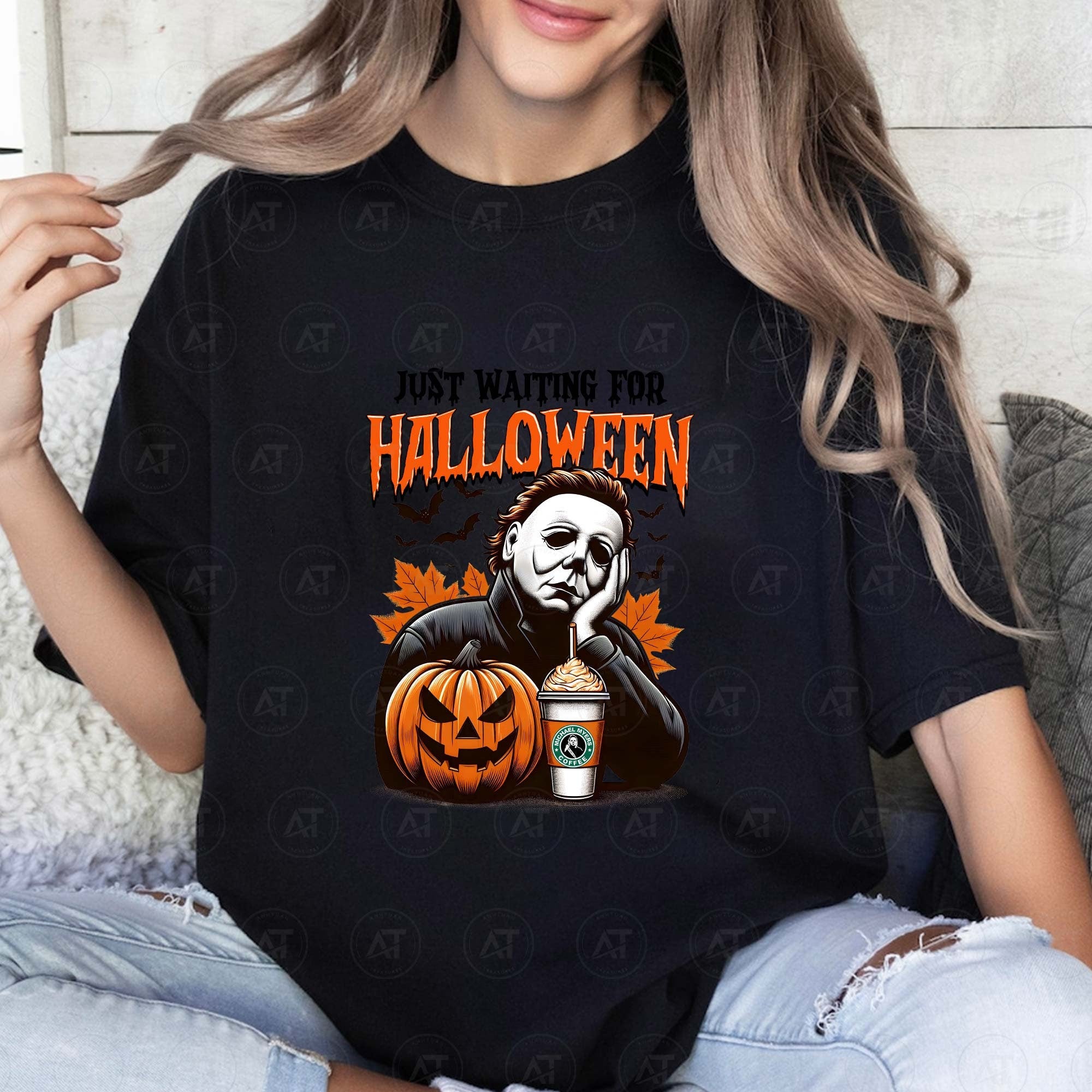 Waiting For Halloween Like Horror Movie Killers Tshirt, Horror Character Daily Life, Halloween Tshirt, Spooky Season HW2607 15