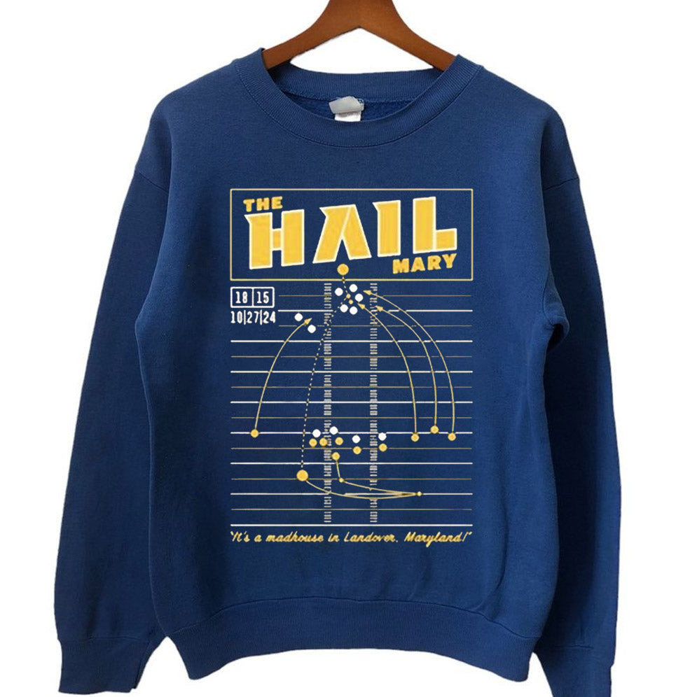 Washington Football The HAIL Mary Shirt, Washington Crewneck Commander,Fan Gift, Washington T-Shirt