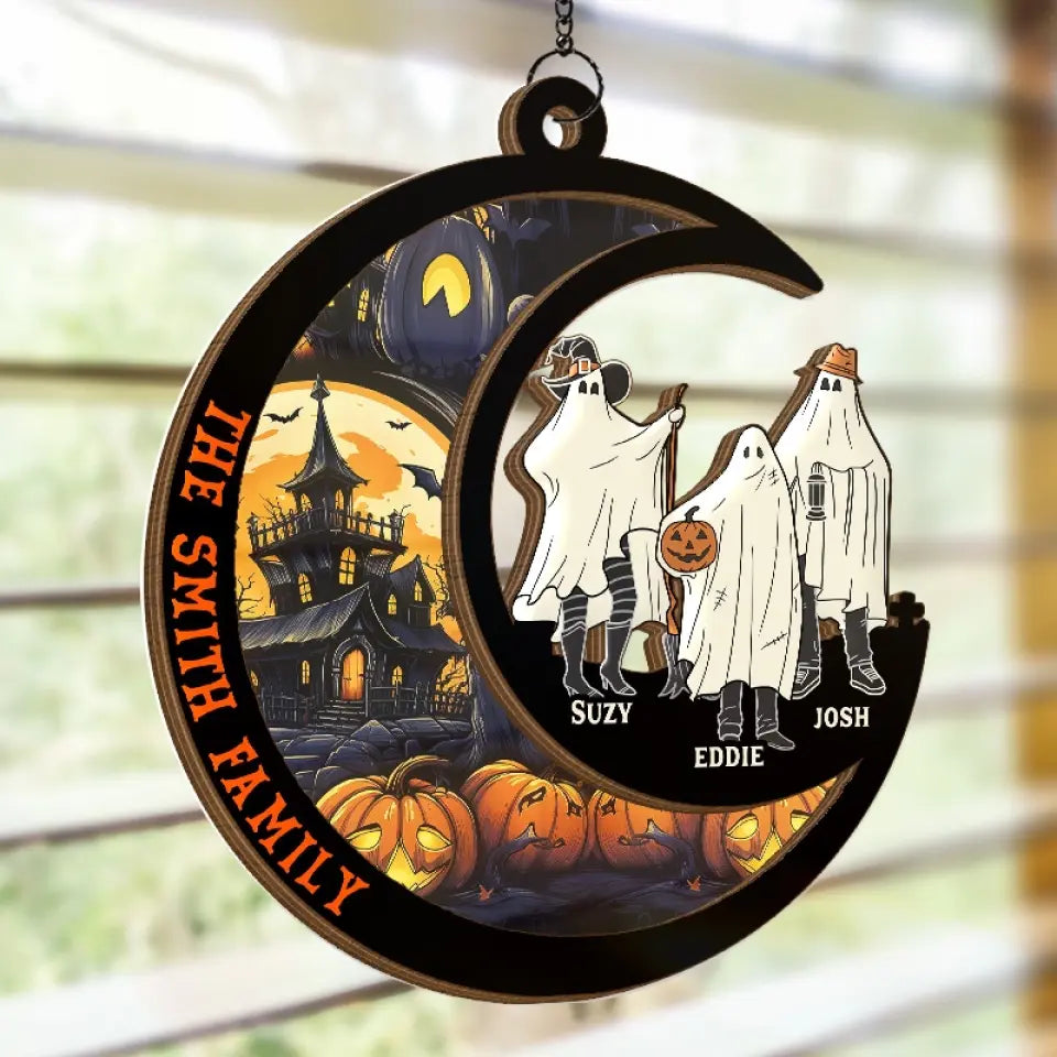 We Are The Things That Others Fear - Family Personalized Window Hanging Suncatcher - Halloween Gift For Family Members   ORHA2208