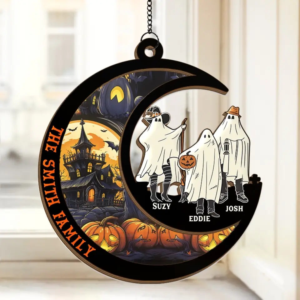 We Are The Things That Others Fear - Family Personalized Window Hanging Suncatcher - Halloween Gift For Family Members   ORHA2208