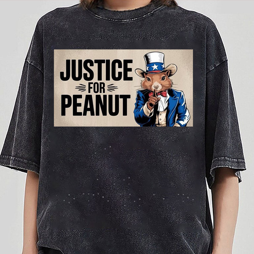 We Want Justice for Peanut Peanut The Squirrel 2024 Shirt, Peanut Squirrel, Squirrel Lover Tshirt, Peanut the Squirrel, Peanut Justice, Funny Squirrel Shirt, Animal Lovers