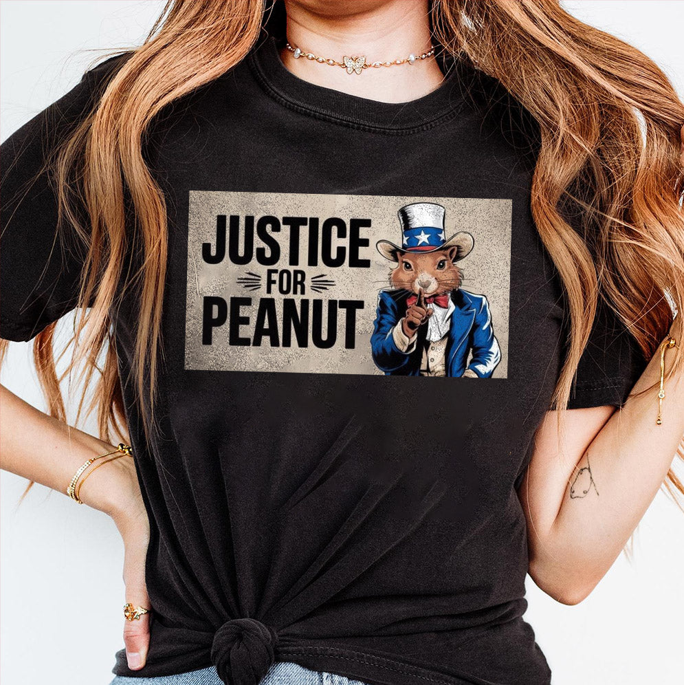 We Want Justice for Peanut Peanut The Squirrel 2024 Shirt, Peanut Squirrel, Squirrel Lover Tshirt, Peanut the Squirrel, Peanut Justice, Funny Squirrel Shirt, Animal Lovers