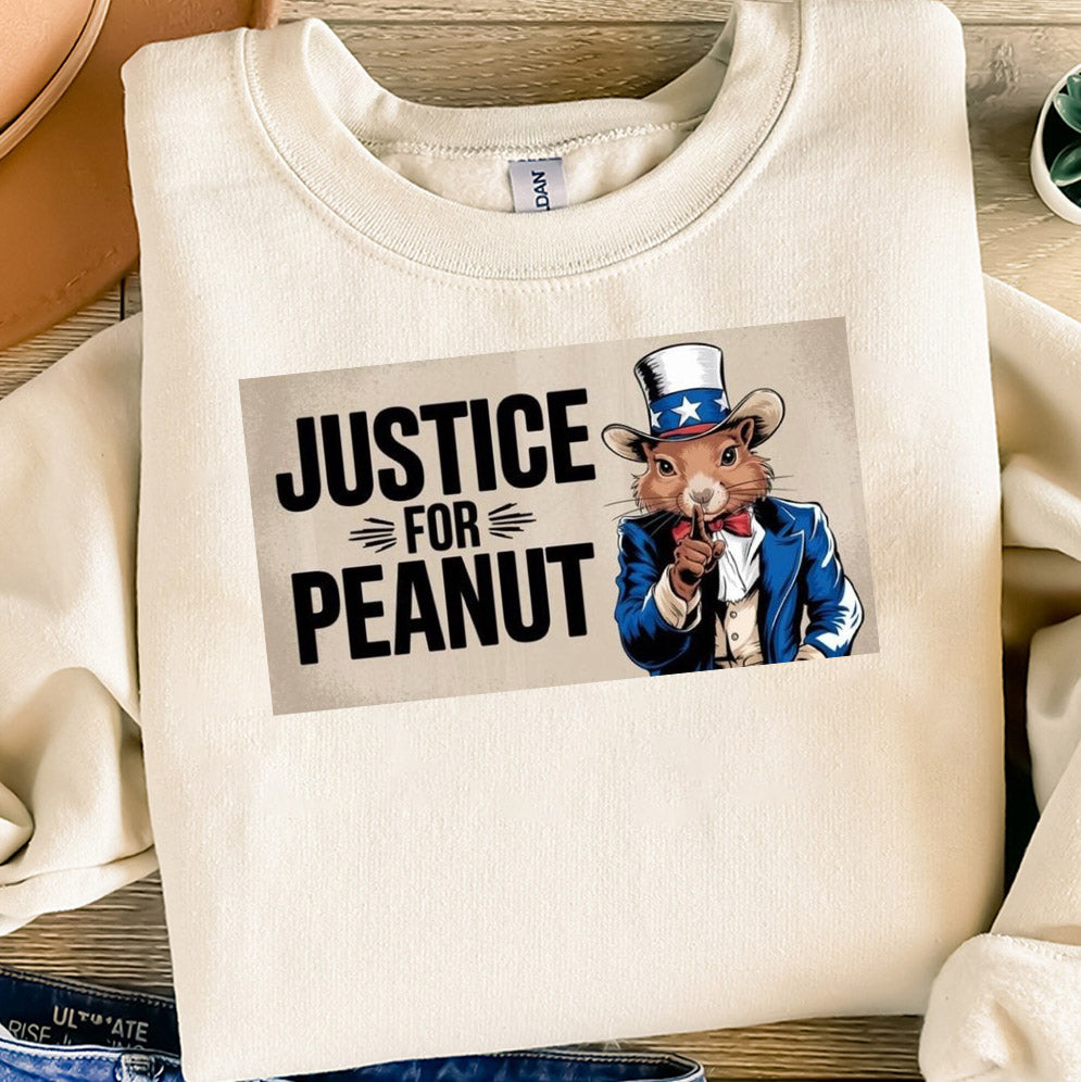 We Want Justice for Peanut Peanut The Squirrel 2024 Shirt, Peanut Squirrel, Squirrel Lover Tshirt, Peanut the Squirrel, Peanut Justice, Funny Squirrel Shirt, Animal Lovers