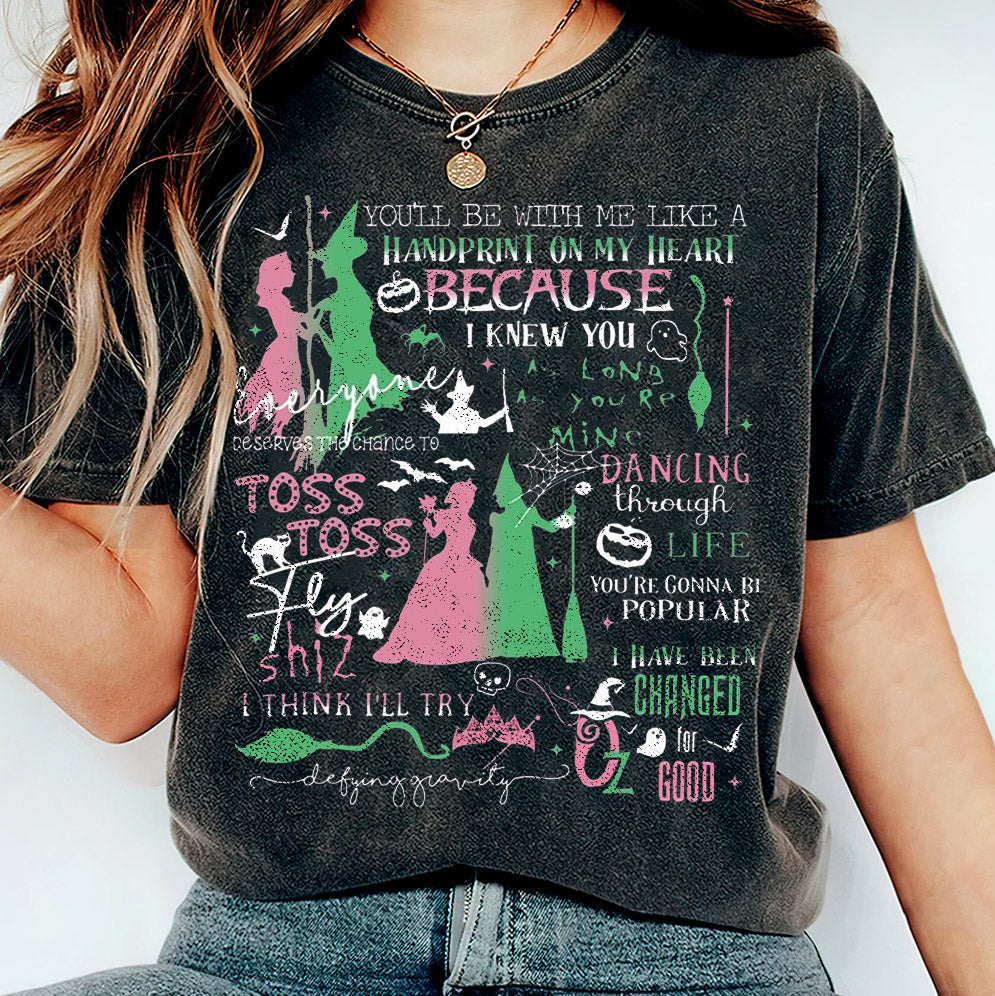 Wicked Movie Sweatshirt, Elphaba and Glinda Sweatshirt, Wicked the Musical Shirt V2, Movie Merch