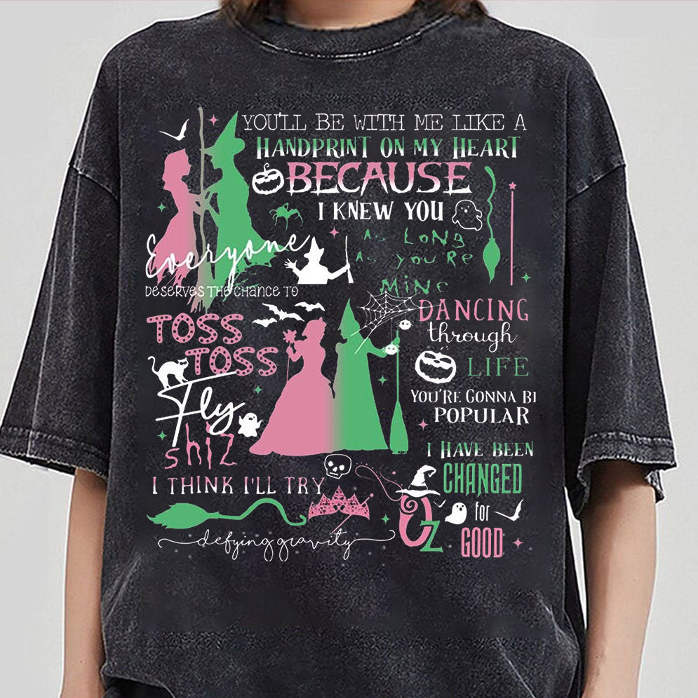 Wicked Movie Sweatshirt, Elphaba and Glinda Sweatshirt, Wicked the Musical Shirt V2, Movie Merch