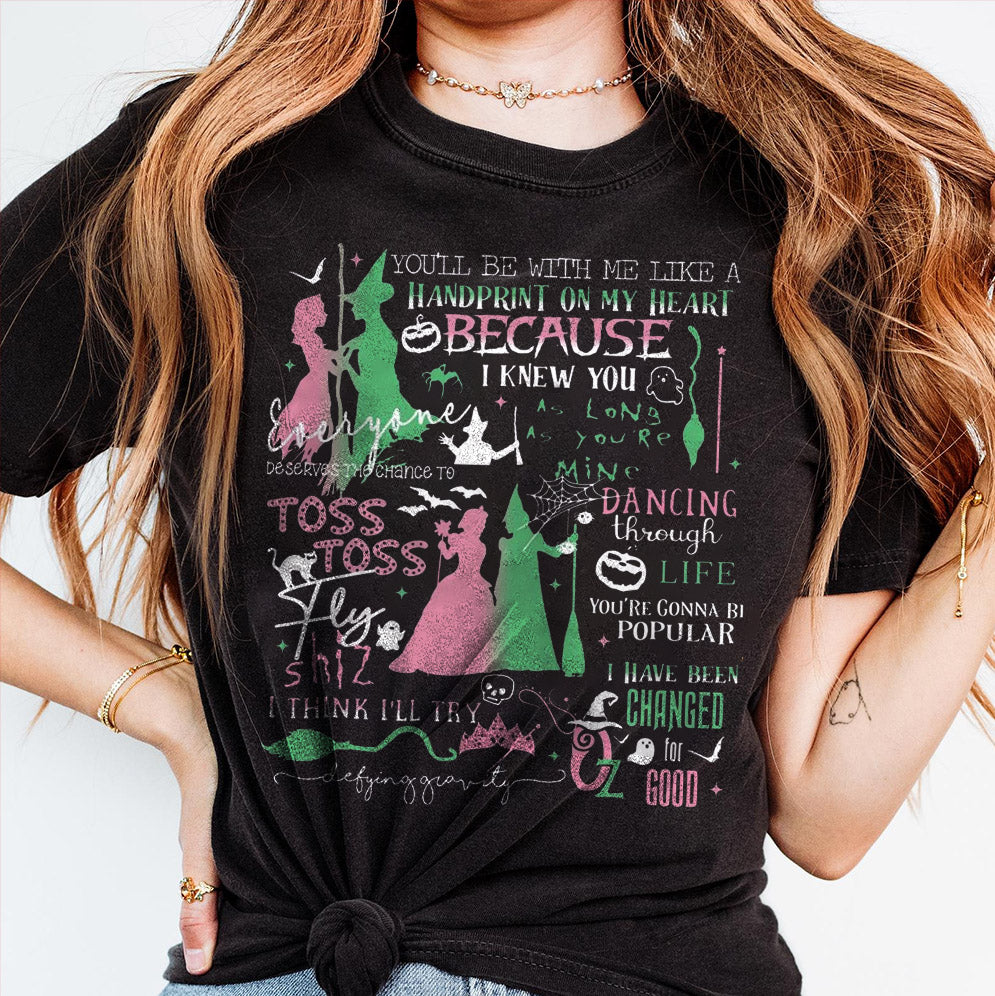 Wicked Movie Sweatshirt, Elphaba and Glinda Sweatshirt, Wicked the Musical Shirt V2, Movie Merch