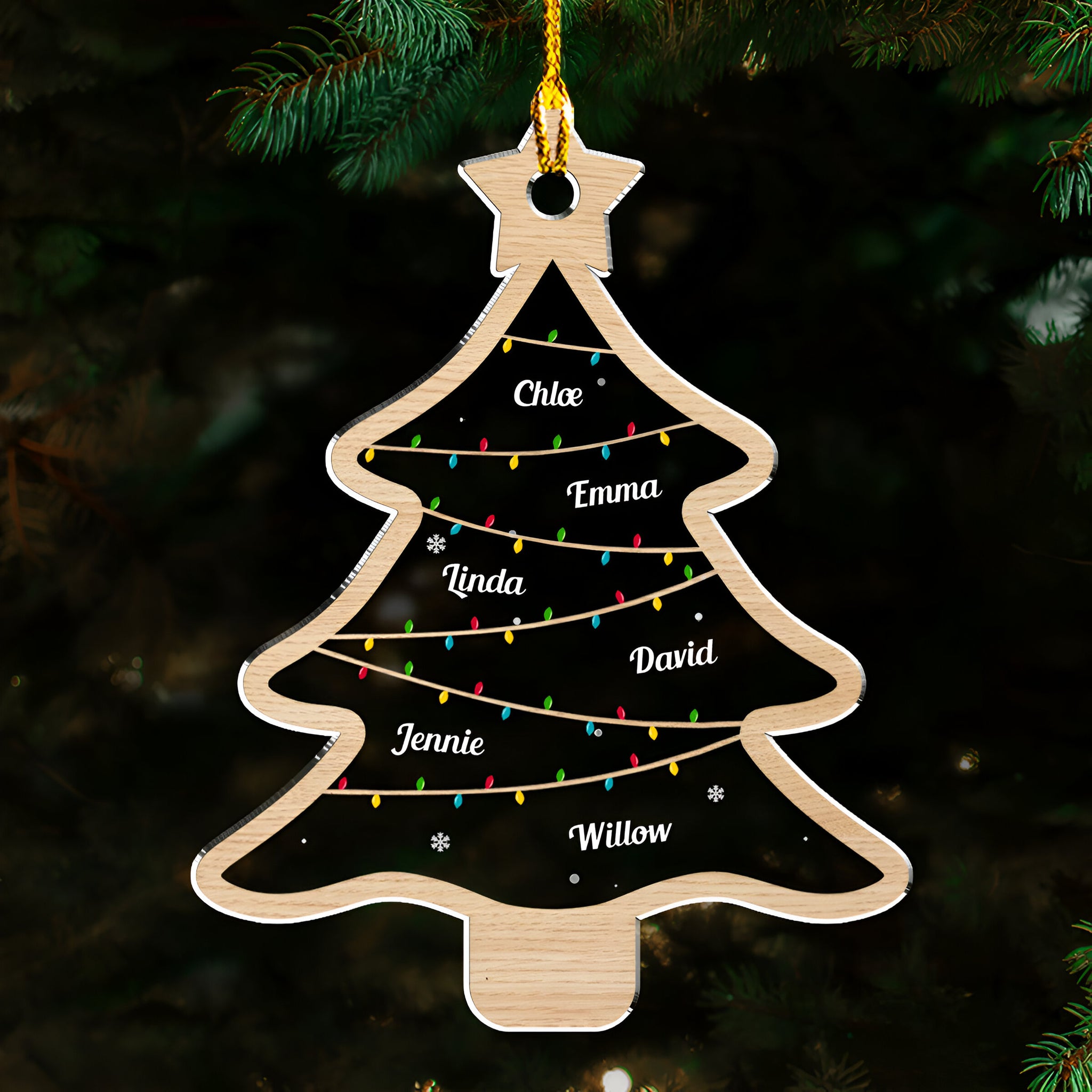 Wish You A Wonderful Christmas - Personalized Custom Acrylic Ornament ORN0710