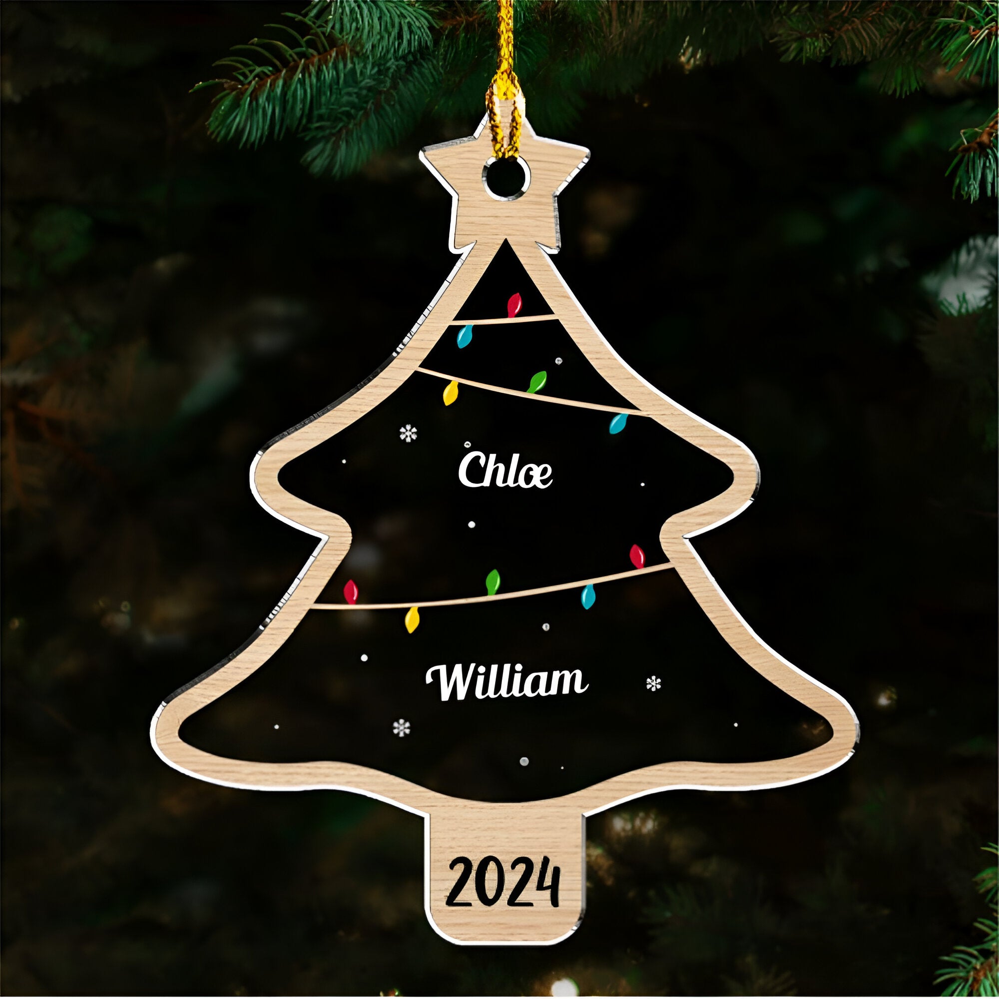 Wish You A Wonderful Christmas - Personalized Custom Acrylic Ornament ORN0710