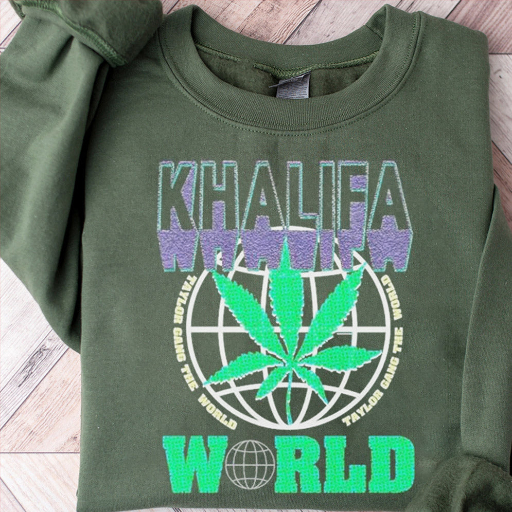 Wiz Khalifa Khalifa Taylor Gang The World Globe Shirts, Sweatshirt, Hoodie And TankTop