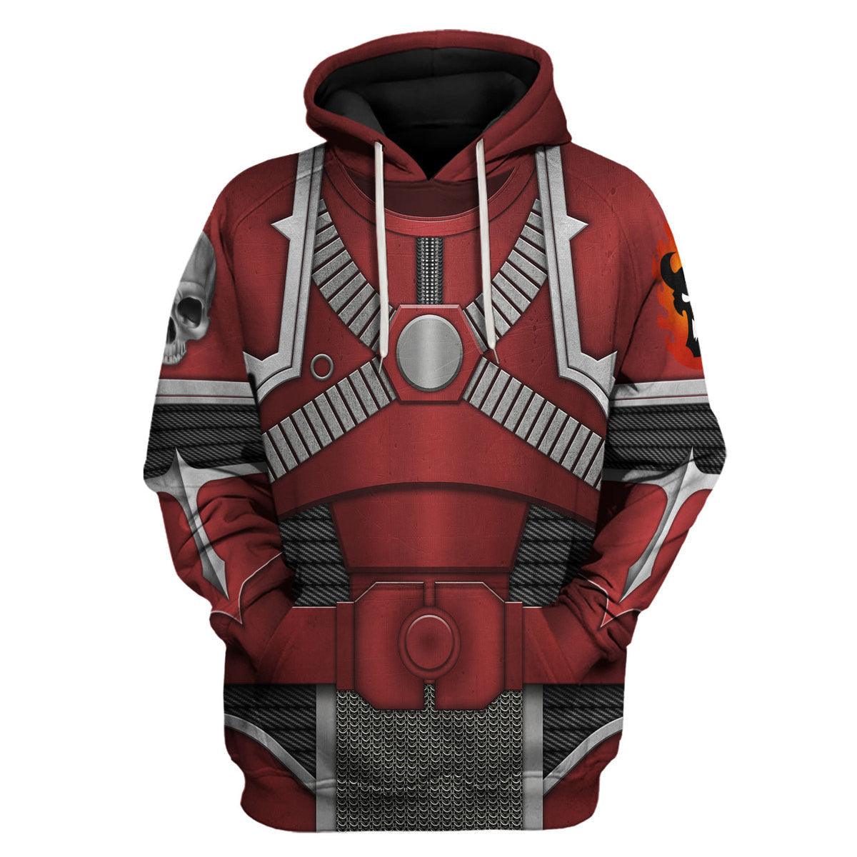 Word Bearers Legion Colour Scheme Marines Salamanders  Warhammer Costume Hoodie Jogger, Word Bearers Legion Colour Scheme Marines Salamanders Space Marines Cosplay 3D Hoodie Pants, Warhammer 3D Tracksuit, Warhammer Game Outfit TQT2