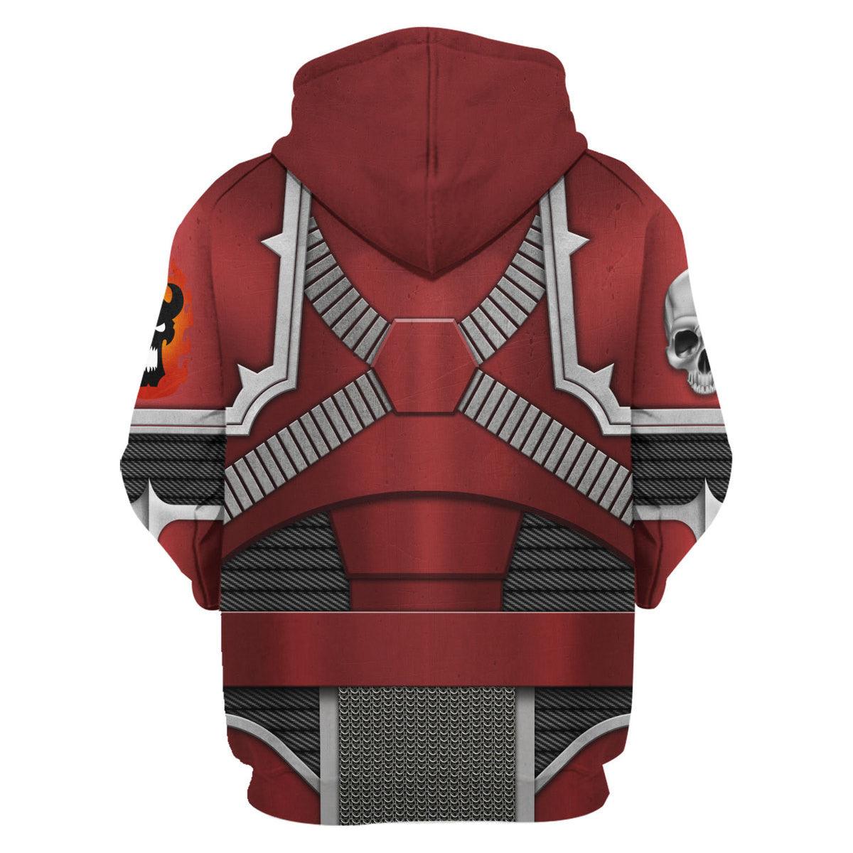 Word Bearers Legion Colour Scheme Marines Salamanders  Warhammer Costume Hoodie Jogger, Word Bearers Legion Colour Scheme Marines Salamanders Space Marines Cosplay 3D Hoodie Pants, Warhammer 3D Tracksuit, Warhammer Game Outfit TQT2