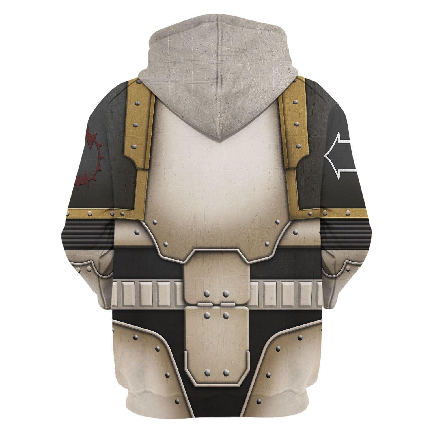 World Eater in Mark III Power Armor Warhammer Costume Hoodie Jogger, World Eater in Mark III Power Armor Marines Cosplay 3D Hoodie Pants, Warhammer 3D Tracksuit TQT4