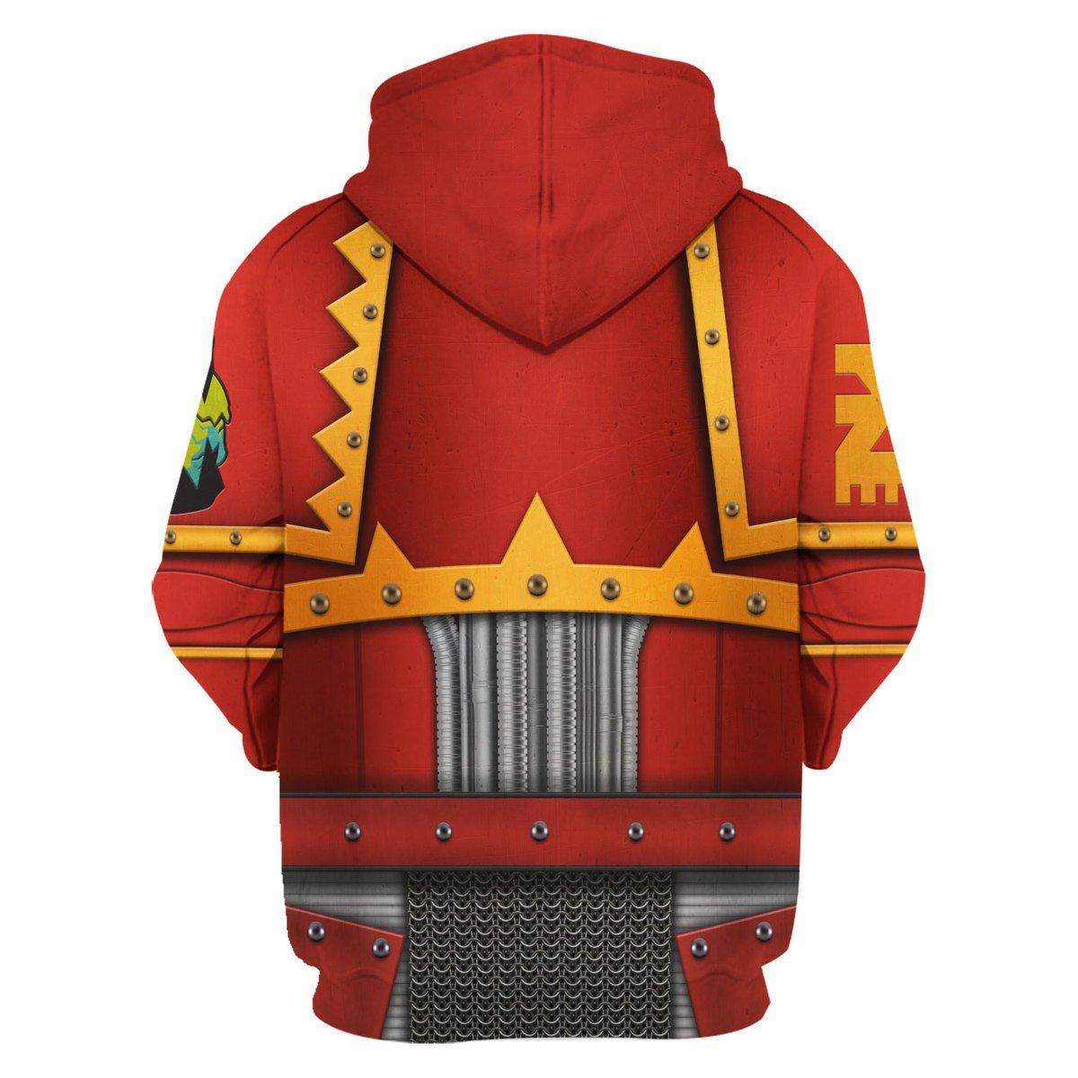 World Eaters Legion Colour Scheme Warhammer Costume Hoodie Jogger,World Eaters Legion Colour Scheme Marines Cosplay 3D Hoodie Pants, Warhammer 3D Tracksuit 