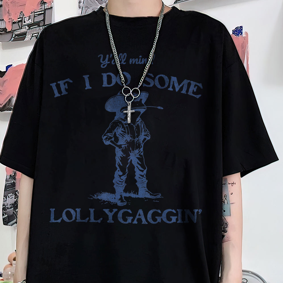 Y'all Mind If I Do Some Lollygagging Funny Cowboy Frog T-Shirt